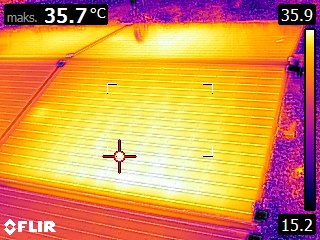 Termografi af solceller